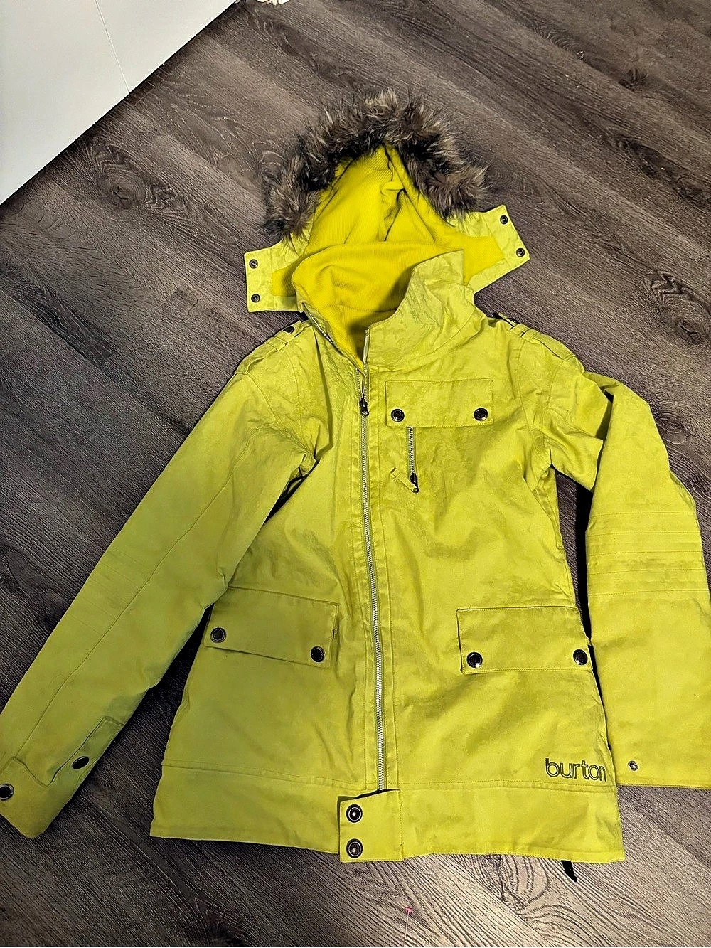 Burton Ski Jacket Yellow Medium